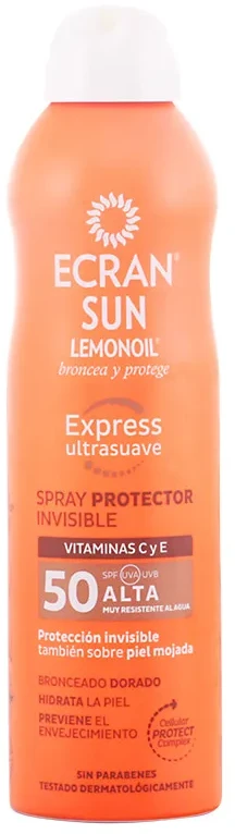 Ecran Sun Lemonoil Protect Invisible Purškiklis Spf50 purškalas nuo saulės 250ml