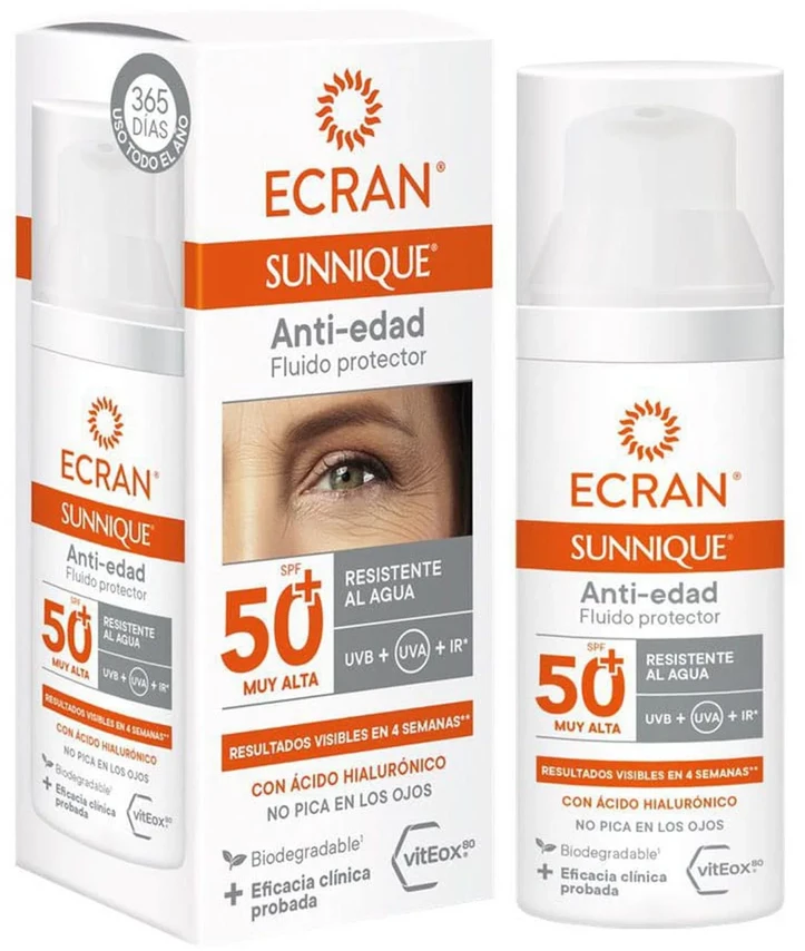 Ecran Sunnique Anti-Ageing Spf50 veido odos apsauga 50ml