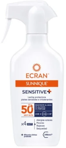 Ecran Sunnique Sensitive Pistola Spf50, 270 ml