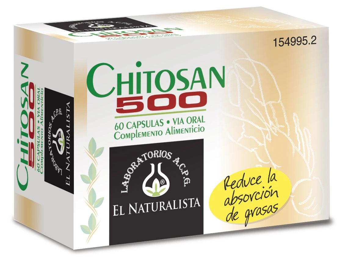 "El Natural" Chitozanas 500 60 kapsulių