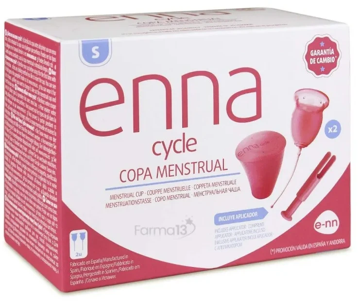 "Enna Cycle" menstruacinė taurelė S dydžio 2 vnt + aplikatorius