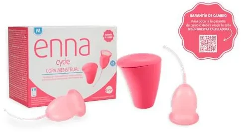 "Enna" ciklo menstruacinė taurė taurė M dydžio 2 taurės sterilizatorius