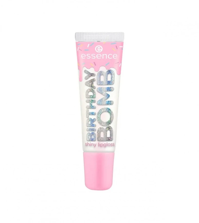 „Essence Cosmetics“ gimtadienio bomba „Lūpų blizgis 01-Cake My Day“, 10 ml
