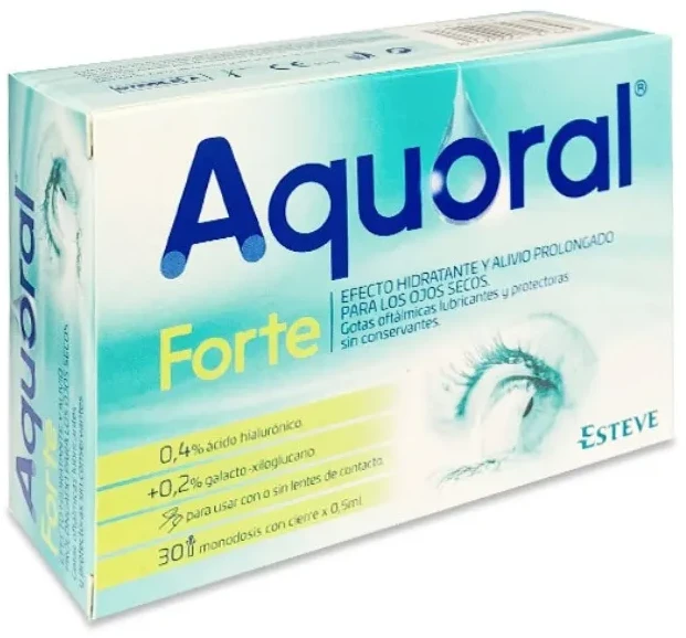 "Esteve Aquoral Forte" hialurono rūgšties 0,4 % 30 dienų papildymas