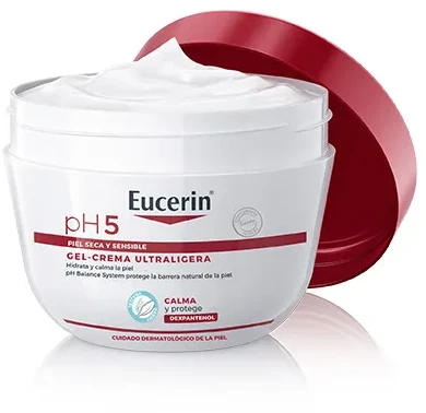 "Eucerin PH5 Ultralight Kreminis-Gel" Padeda atkurti odos pH lygį ir drėkina odą net iki 24 val. 350 ml