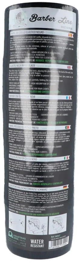 Profesionalūs aksesuarai Eurostil Cabello Papel Cuello Negro Negro 80 Servicios, 5vnt.