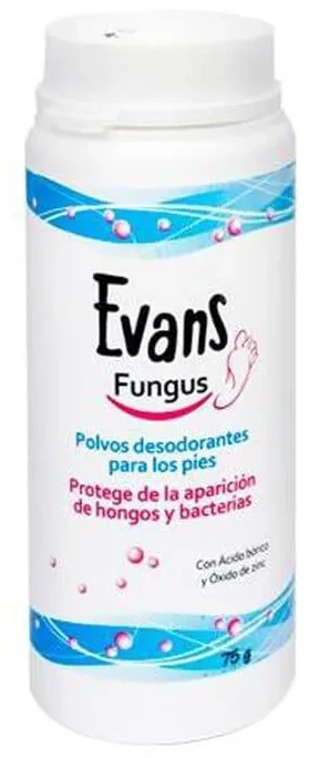 Evans Fungus Anti Fungal dezodoruojanti pėdų pudra 75g