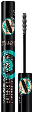 Eveline Cosmetics Eveline Extension Volume Atsparus vandeniui Blakstienų tušas Juodas, 10 ml