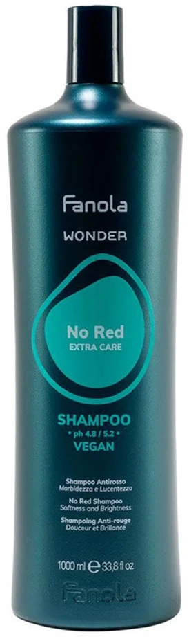 Fanola Wonder No Raudona Extra Care Šampūnas šampūnas, 1000 ml