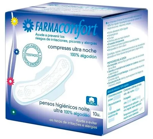 "Farmaconfort Wings" naktiniai įklotai 10vnt