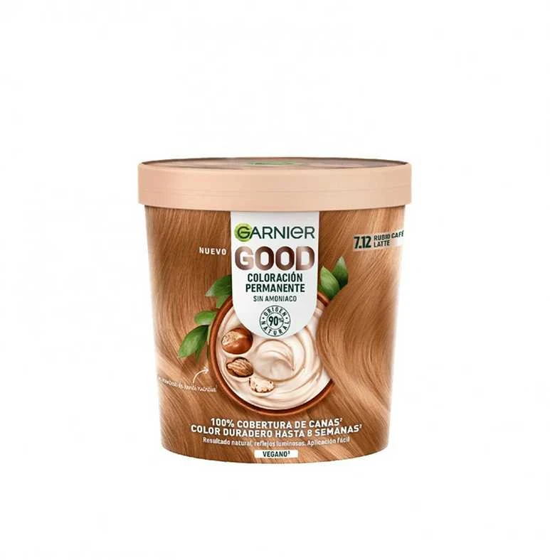 Garnier Good Permanentiniai dažai 7,12 Café Latte Skirtas šviesiems plaukams 1 vnt