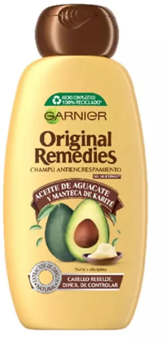 Garnier Original Remedies Avokadų ir taukmedžių šampūnas 600ml