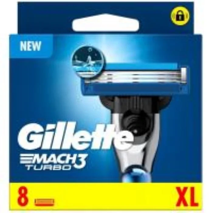 Gillette - Mach 3 Turbo Blades 8 Pcs