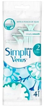 Gillette Venus 2 Simply Razor moteriški peiliukai, 4 vnt.