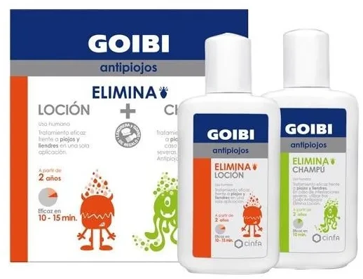 "Goibi" šampūnas ir losjonas nuo utėlių 1 rinkinys