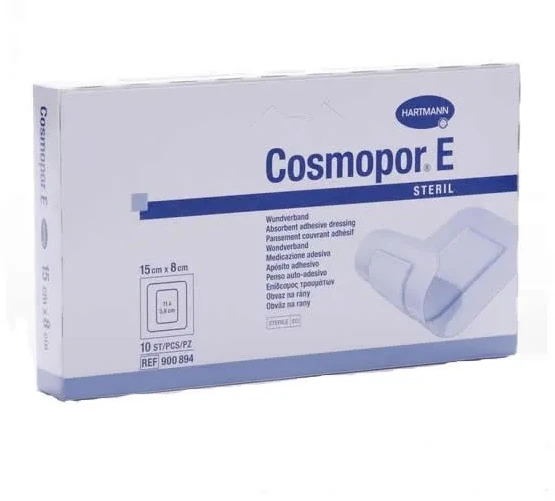 Hartmann Cosmopor E Steril absorbuojantis lipnus tvarstis 15X8cm 10 vnt