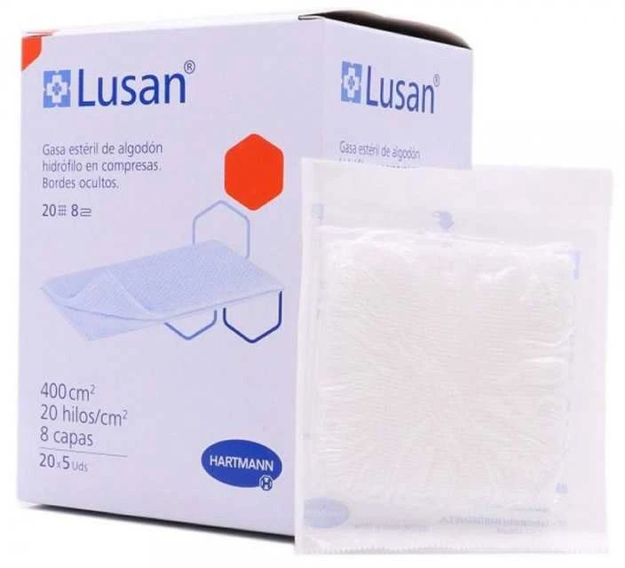 Hartmann Lusan Cotton Gauze tvarsčiai 20 vnt iš 5