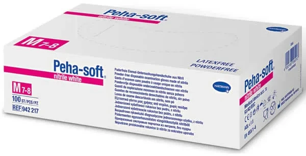Hartmann Peha-Solf Nitrile Baltas Powderfree Medium Size pleistras vidutinio dydžio