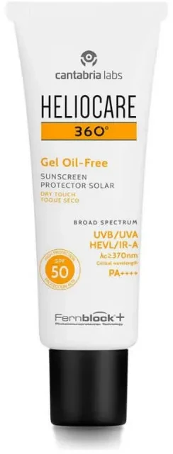 Apsauginis gelis nuo saulės Heliocare 360 Oil SPF 50+, 50 ml