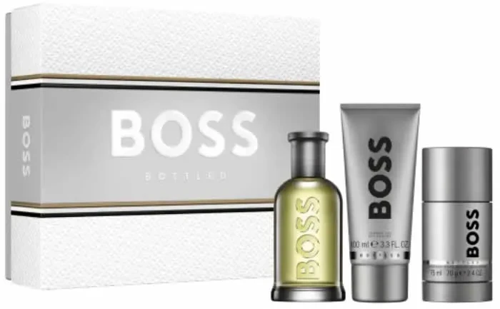 Hugo Boss BOSS Bottled rinkinys vyrams (EDT, 100 ml + dušo želė, 100 ml + pieštukinis dezodorantas, 75 ml)