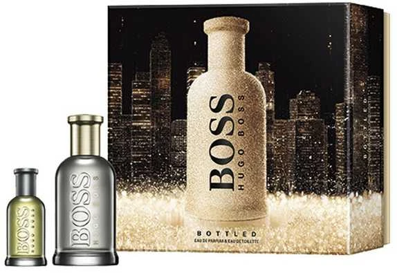 Hugo Boss BOSS Bottled rinkinys vyrams (EDP, 100 ml + EDP miniatiiūra, 10 ml + dušo želė, 100 ml)