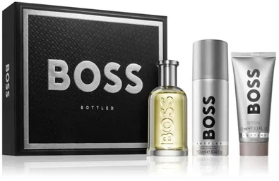 Hugo Boss BOSS Bottled rinkinys vyrams (EDT, 100 ml + dušo želė, 100 ml + dezodorantas, 150 ml)