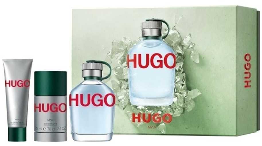 Hugo Boss HUGO Man rinkinys vyrams (EDT, 125 ml + dezodorantas, 75 ml + dušo gelis, 50 ml)