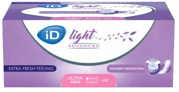 ID pants lengvam šlapimo nelaikymui Ultra Mini įklotai 28 vnt