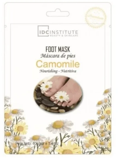 IDC Institute maitininantis Chamomile Foot Mask maitinamoji pėdų kaukė, 40 g