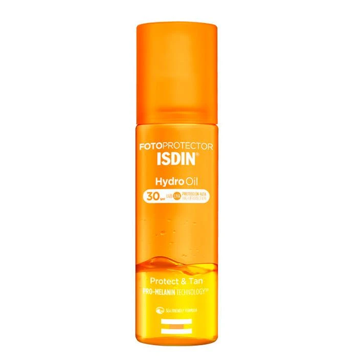 Isdin Fotoprotector Hydro Oil Spf30 purškiama apsaugas apsauginis aliejinis losjonas nuo saulės 200ml