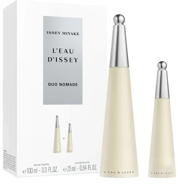 Issey Miyake rinkinys: L'Eau d'Issey tualetinis vanduo moterims, 100 ml + L'Eau d'Issey tualetinis vanduo moterims, 25 ml