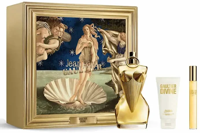 Kvepalų rinkinys moterims Jean Paul Gaultier Divine (EDP, 100 ml + kūno losjonas, 75 ml + EDP, 10 ml)