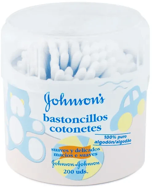 Johnson & Johnson "Johnsons" ausų krapštukų dėžutė 200 vienetų