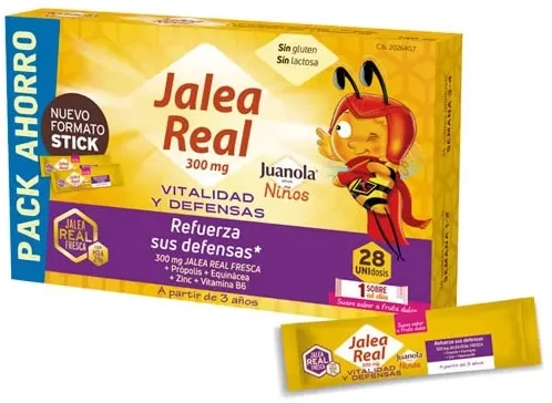 Juanola bičių pienelis vaikams 28 vnt