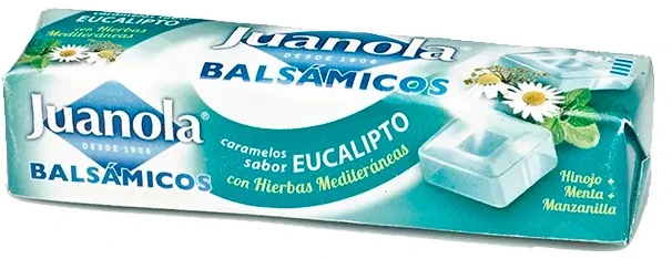 Juanola eukaliptų su vitaminu C saldainiai