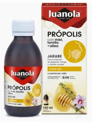 Juanola Propolio medaus ir čiobrelių sirupas 150ml