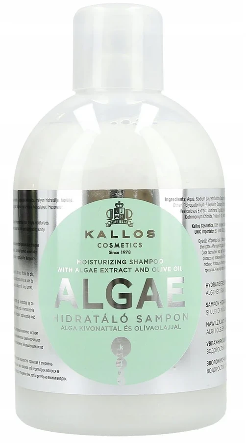 Drėkinantis šampūnas sausiems plaukams Kallos ALGAE Moisturizing Šampūnas 1000 ml