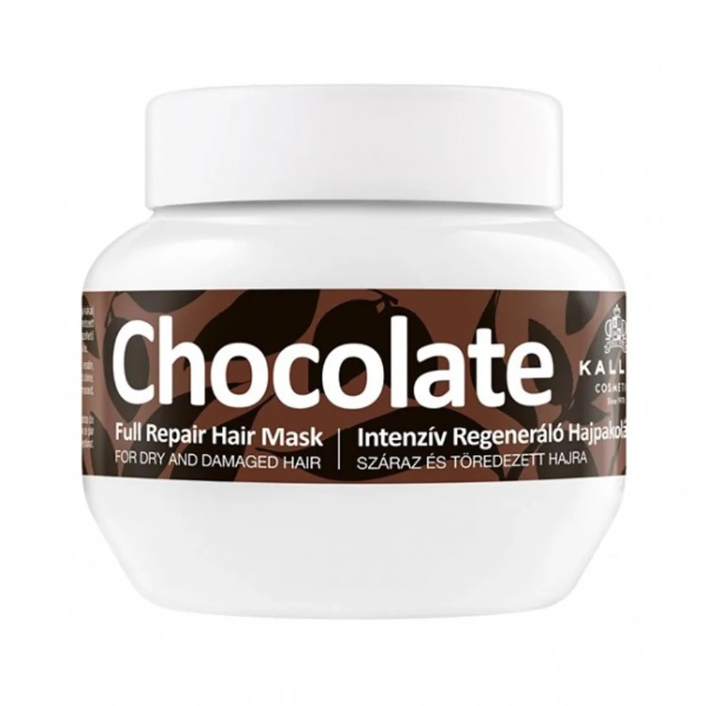 Kallos Cosmetics Chocolate Full Repair Hair Mask kaukė sausiems, pažeistiems plaukams, 275 ml