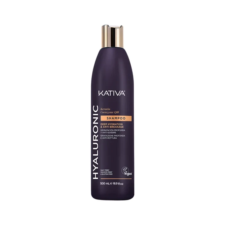 "Kativa" hialurono keratino ir kofermento Q10 šampūnas 355ml
