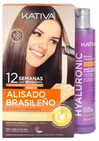 Kativa Profesional Alisado Brasileño Hyalurónico Lote 7 Piezas