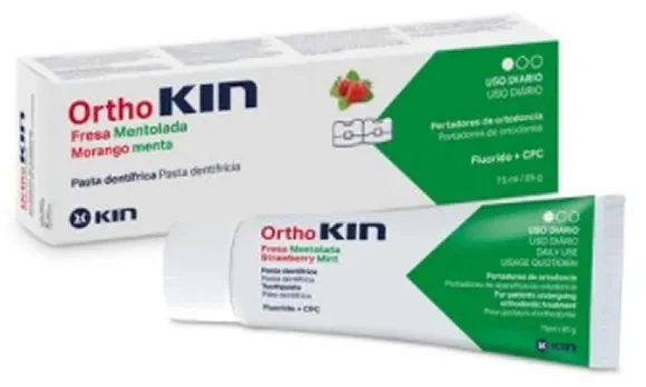 Kin Orthokin braškių mėtų dantų pasta 75ml