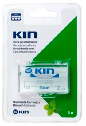 "Kin" ortodontinis vaškas su mentoliu 5 vienetai