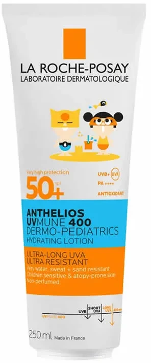 La Roche-Posay Anthelios Dermo Pediatrics Milk SPF 50+ apsauginis losjonas nuo saulės vaikams, 250 ml