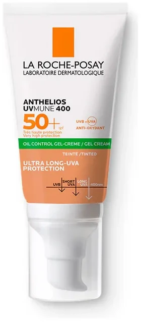La Roche Posay Anthelios XL Anti-Shine Non-Perfumed Dry Touch Gel-Kreminis SPF 50+ apsauginis gelinis kremas jautriai veido odai, 50 ml