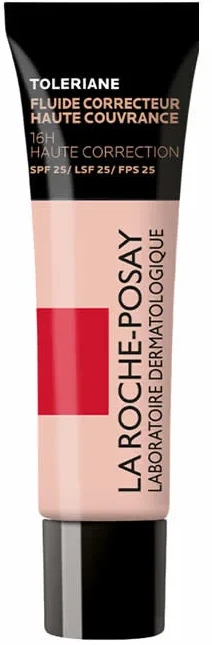 La Roche-Posay Toleriane High Coverage Fluid Corrector SPF 25 makiažo pagrindas, atspalvis: 15, 30 ml