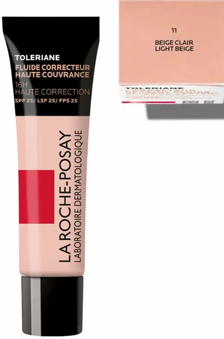 La Roche-Posay Toleriane Corrective Fluid SPF 25 gerai dengiantis korekcinis veido fluidas, atspalvis: 11, 30 ml