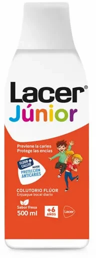 Lacer Fluoride Daily Mouthwash Strawberry 500ml