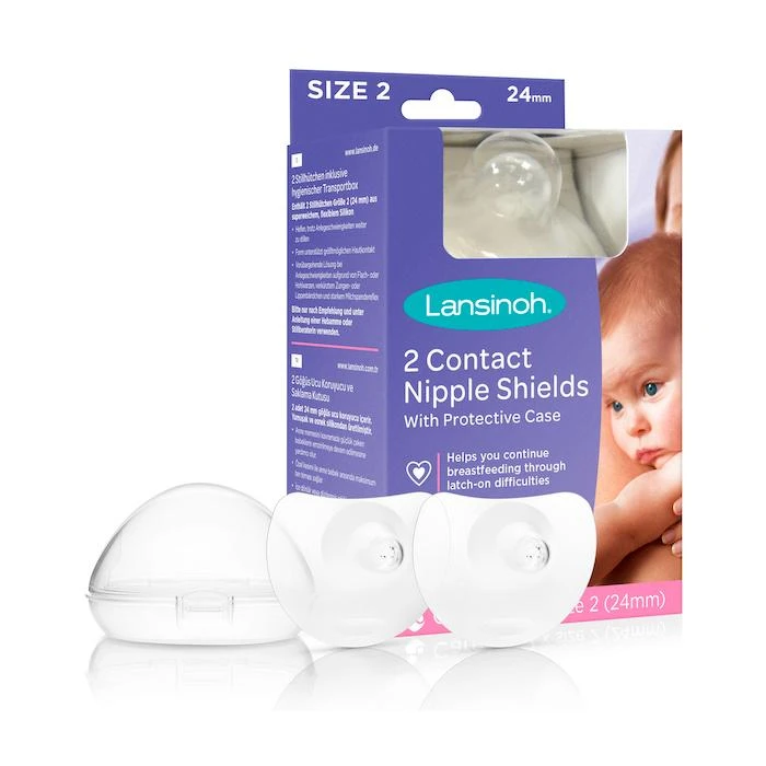 Lansinoh Contact Liners pagalbiniai maitinimo speneliai 24mm 2vnt
