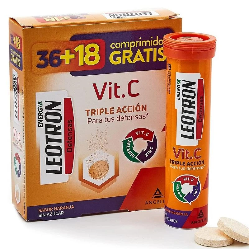 "Leotron" vitaminai C 36 + 18 putojančių tablečių