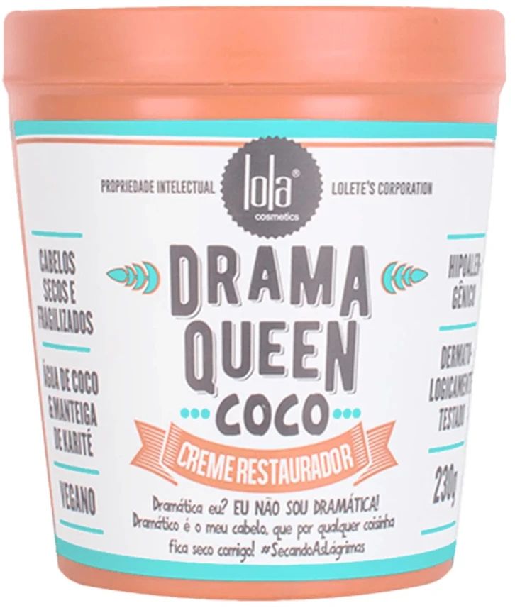 Lola Cosmetics Drama Queen Coco Mascarilla Restauradora, 230 g